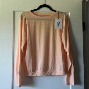 Zyia Peach Mesh Back Long T